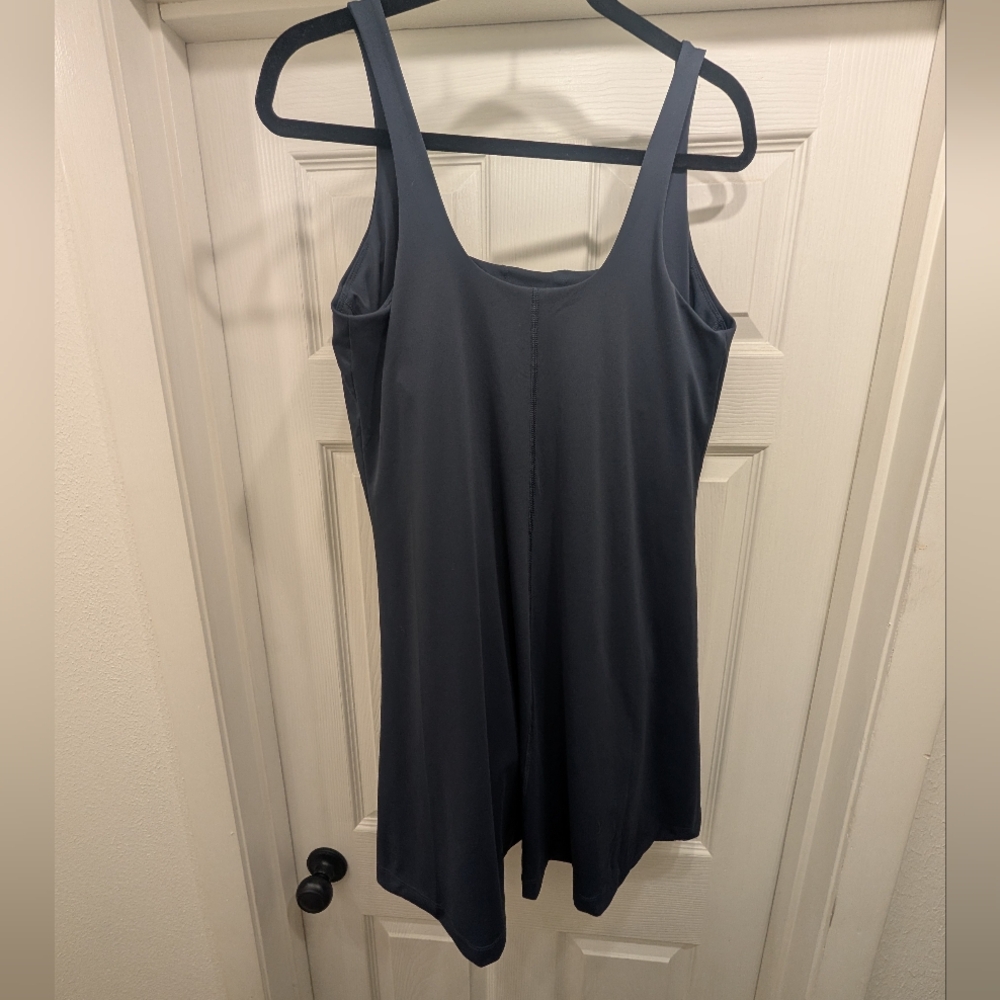 NWOT Old Navy PowerSoft Shelf-Bra Dress – Women’s Large – Navy - Picture 2 of 4